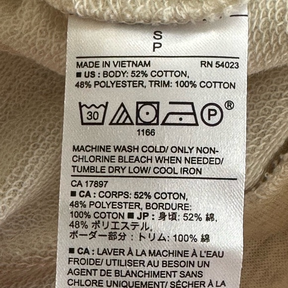 Banana Republic Factory | Cream Eyelet Crewneck Sweatshirt - Picture 7 of 9